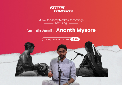 Ananth Mysore's Carnatic Vocal Recital at The Music Academy